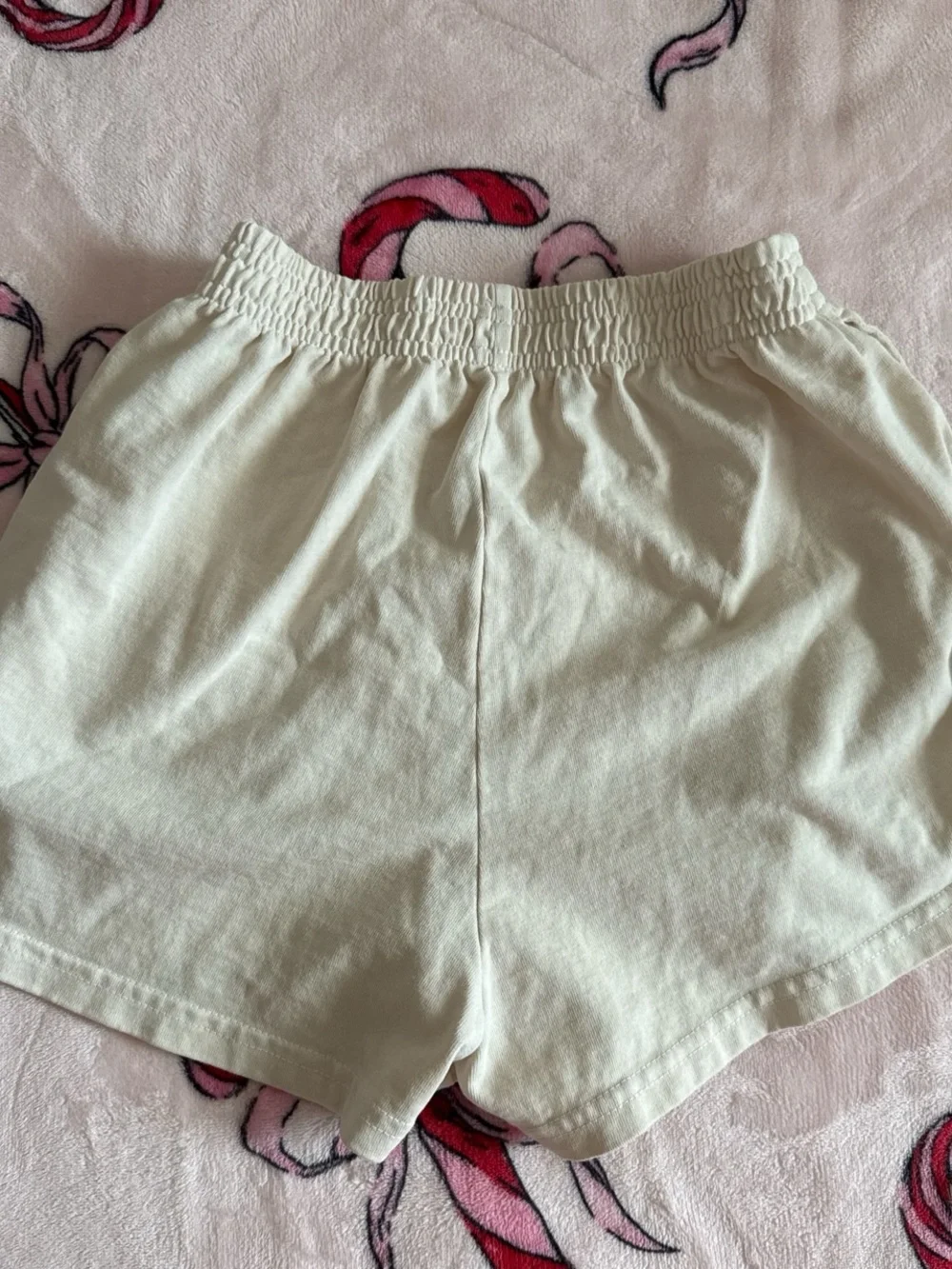 NWOT Los Angeles apparel white cream gym shorts XS - Picture 5 of 5